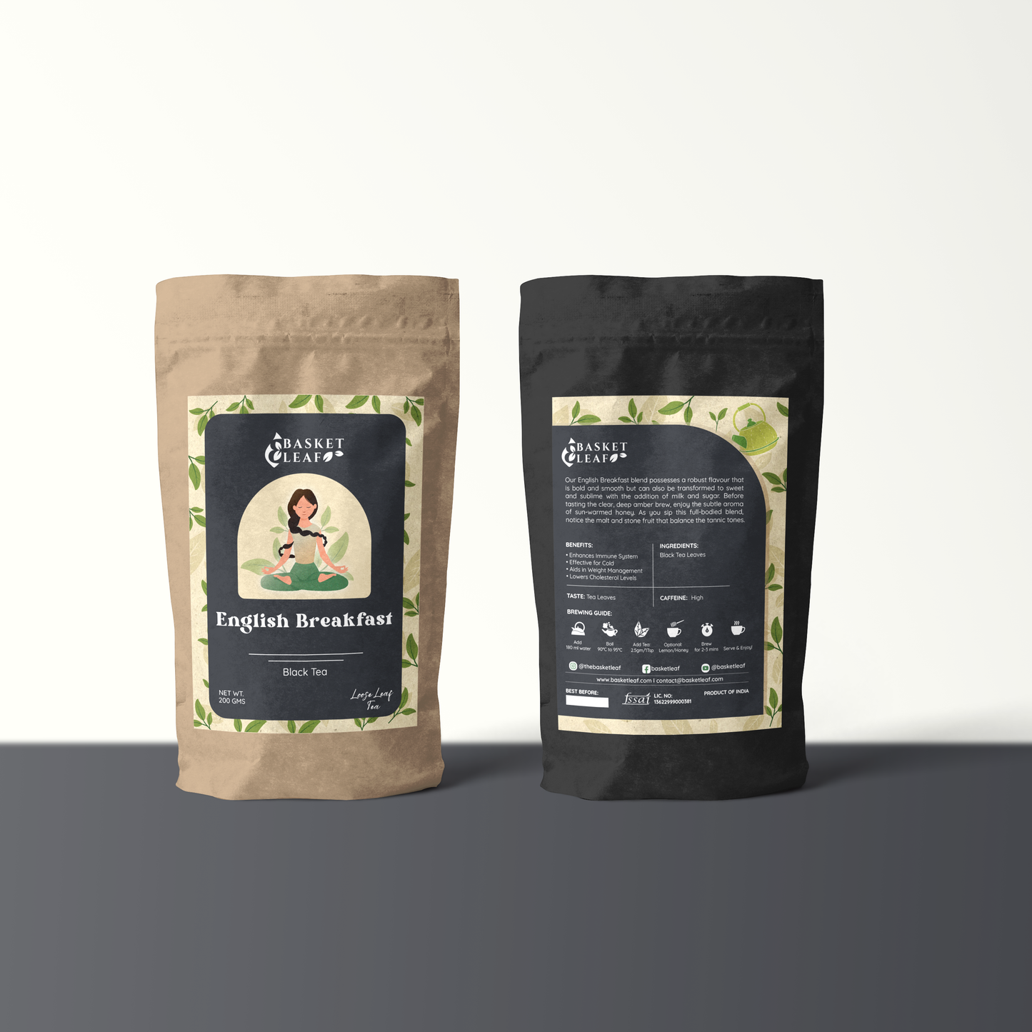 English Breakfast Black Tea - Basket Leaf Tea Company