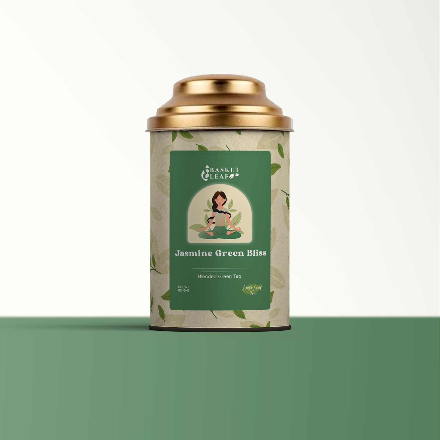 Jasmine Green Bliss Tea - Basket Leaf