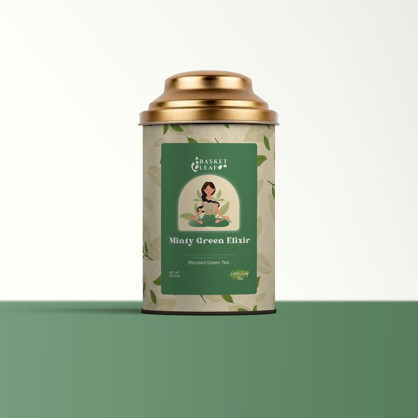 Minty Green Elixir Tea - Basket Leaf